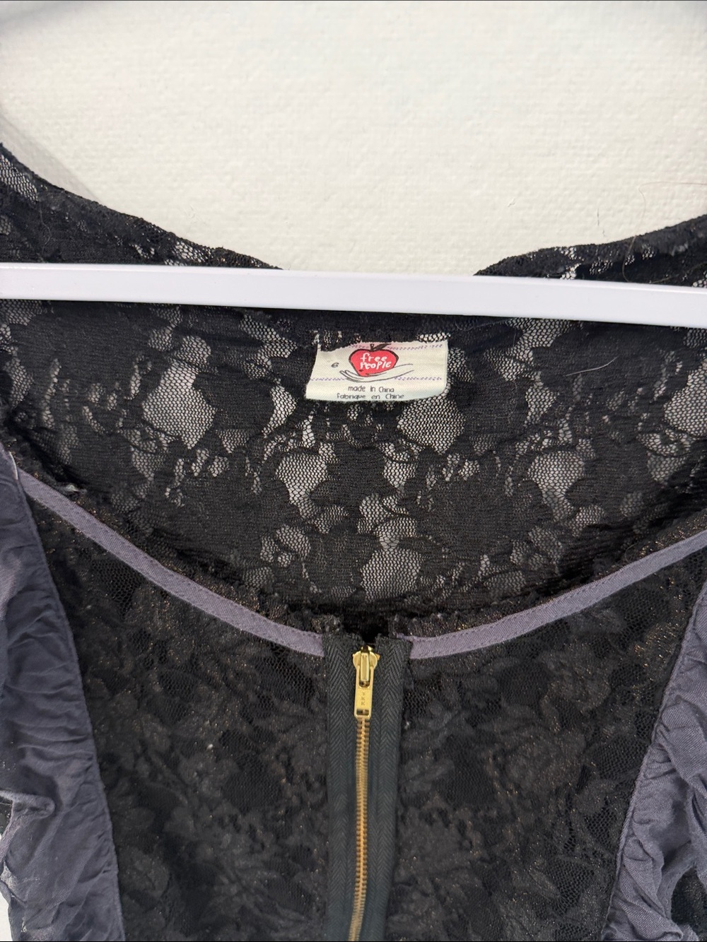 Free People Lace Ruffle Top - Picture 2 of 3